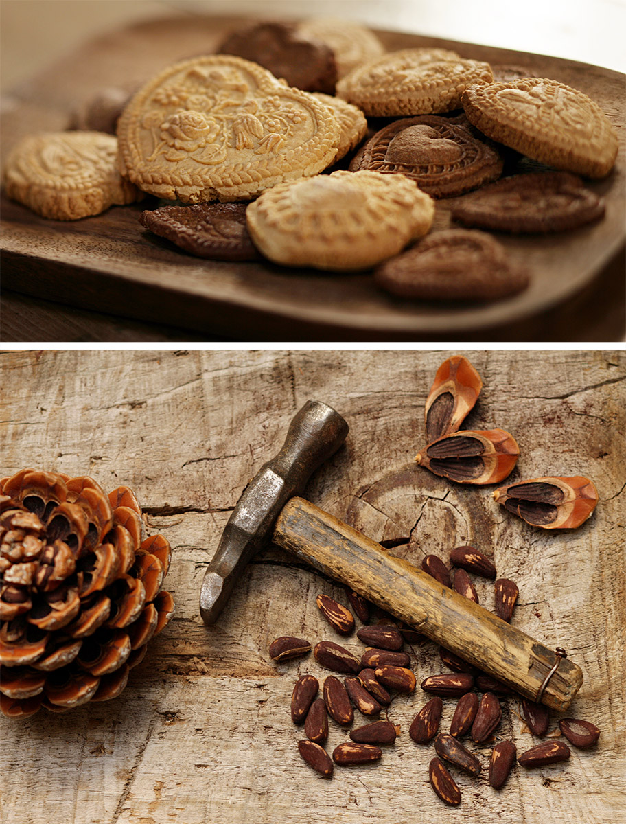 Biscuits à la canelle et aux pignons