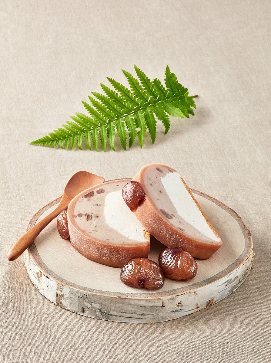 Bûche Châtaigne Vanille, Terre Adélice