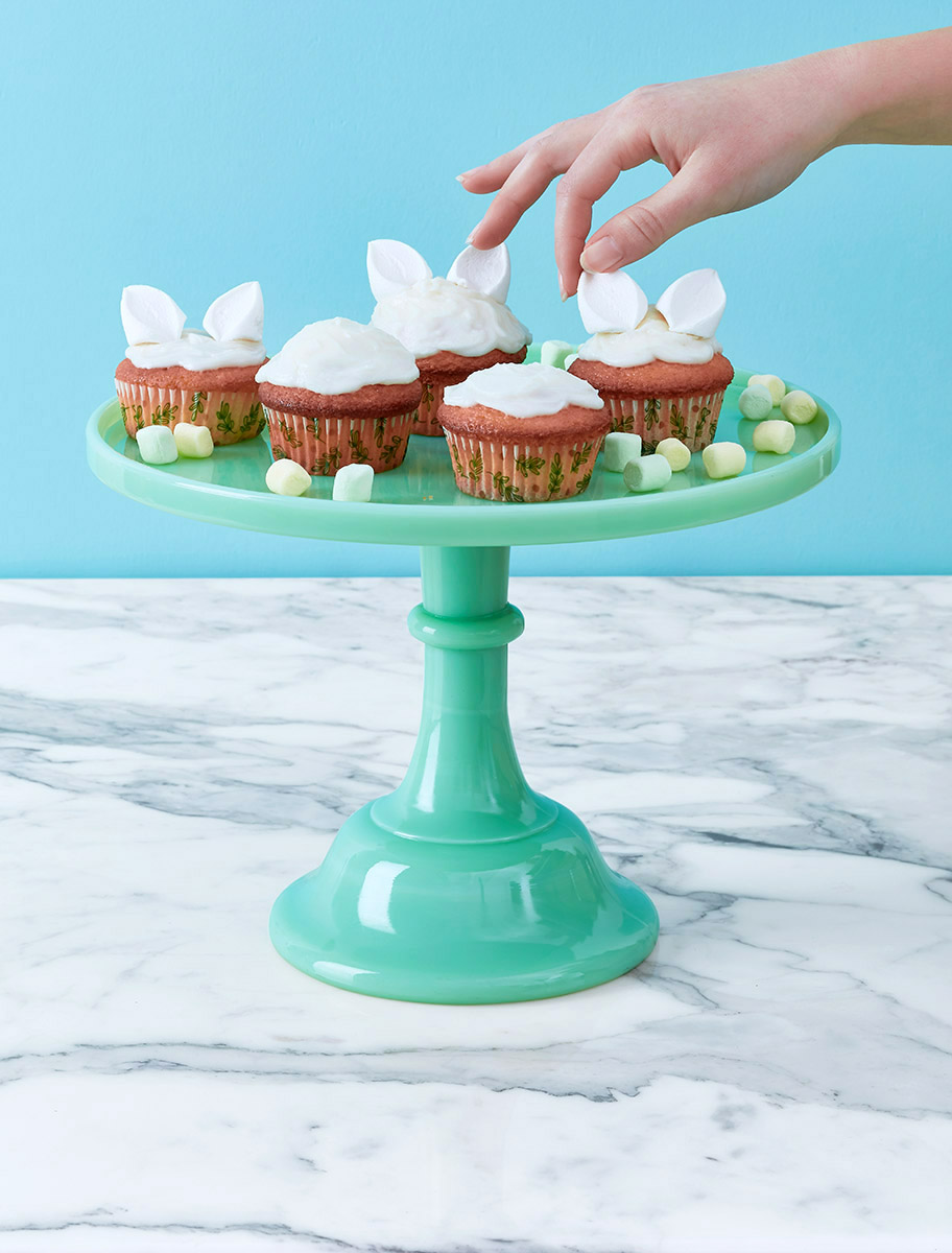 Cupcakes 'oreille de lapin' en guimauve