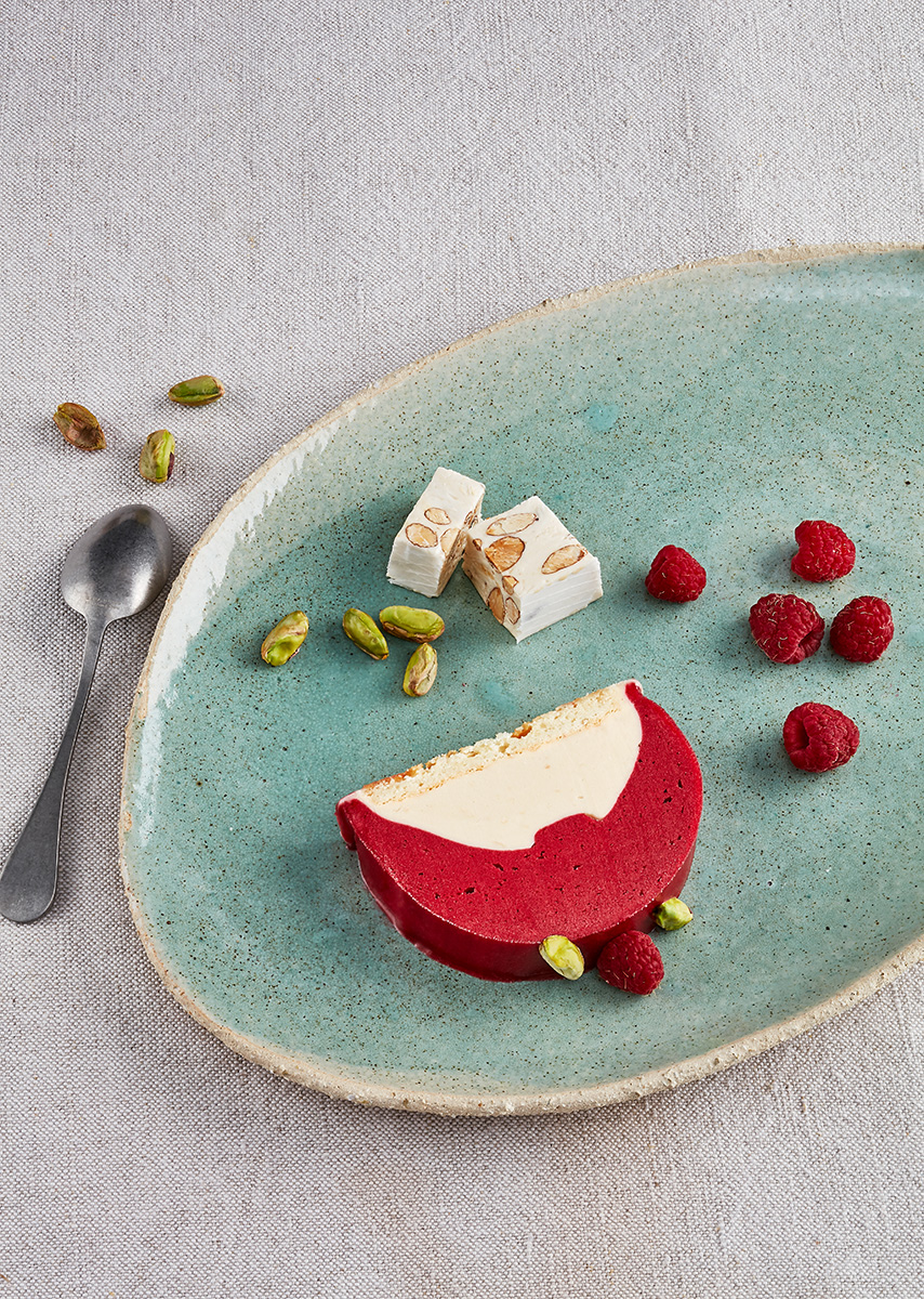 Part de glace Framboise Nougat, Terre Adélice, Ardèche