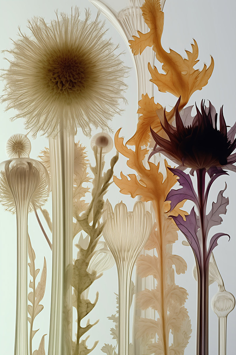 Dandelion glow captured in luminous fragility