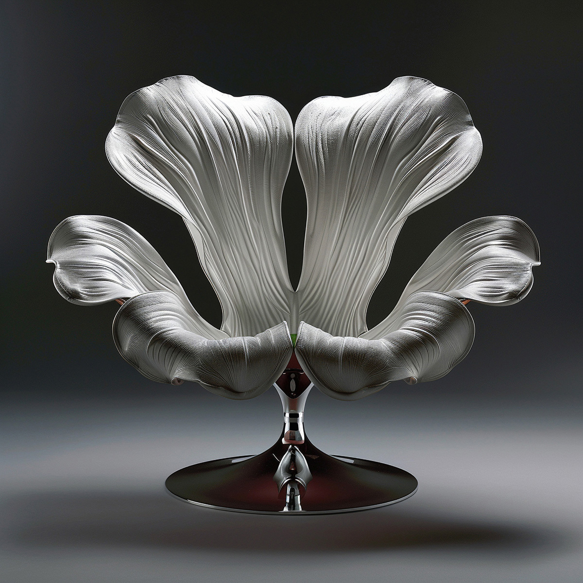 A modern design Iris shaped chair