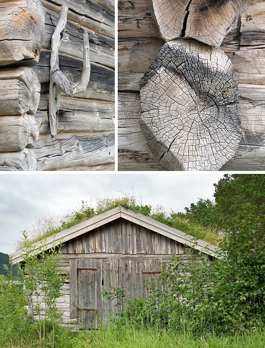 Norvège, cabanes de pêcheurs en bois