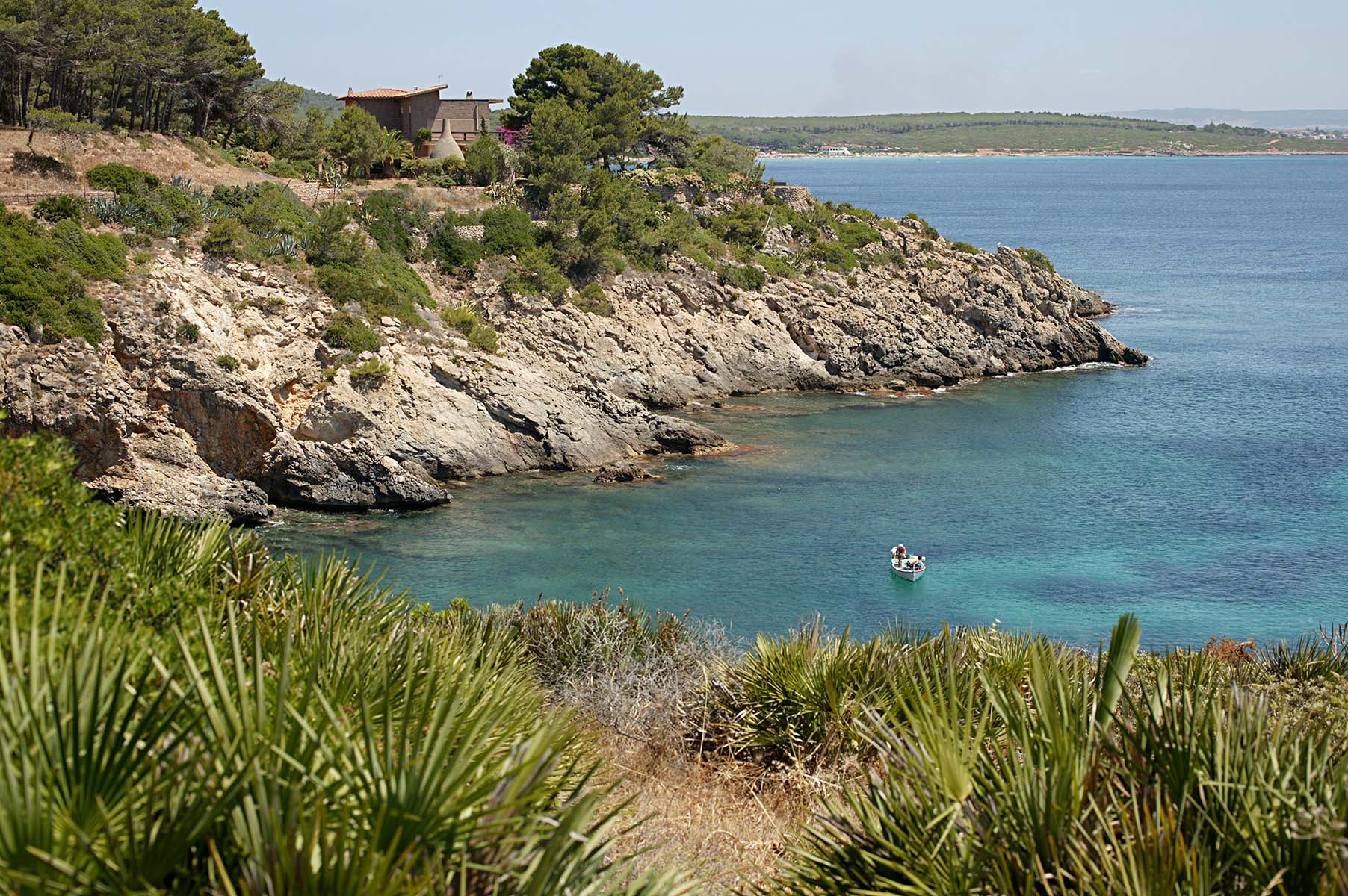 Sardaigne, calanques entre Lazzaretto et la plage de la Bombarde