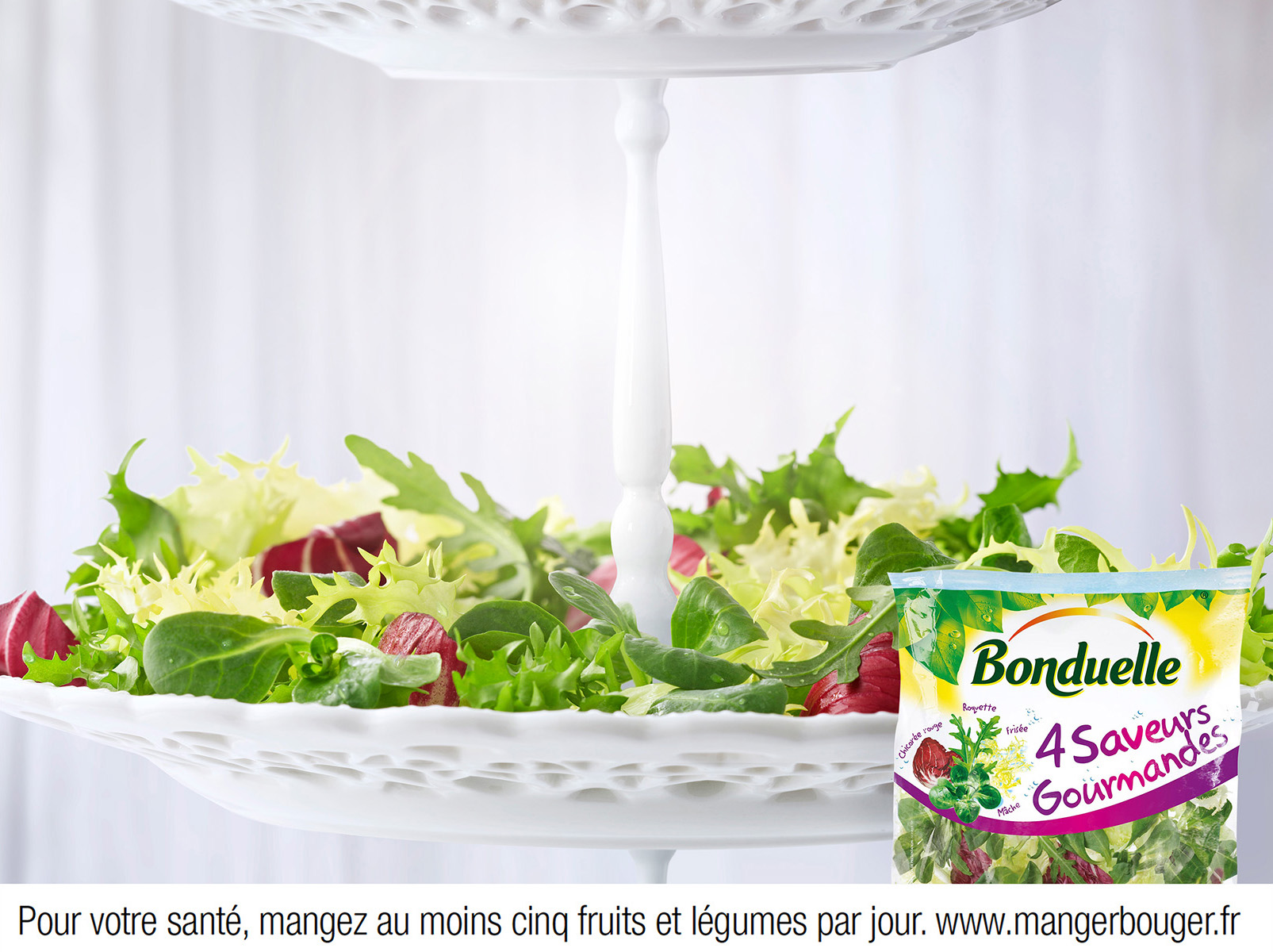 Campagne publicitaire, affichage 4x3, Bonduelle - Salade 4 Saveurs Gourmande
